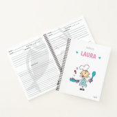 Kochbuch für personalisierte Kinder Notizblock (Innenseite)