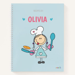 Kochbuch für personalisierte Kinder Notizblock
