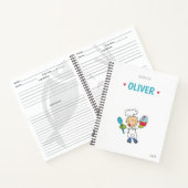 Kochbuch für personalisierte Kinder Notizblock (Innenseite)