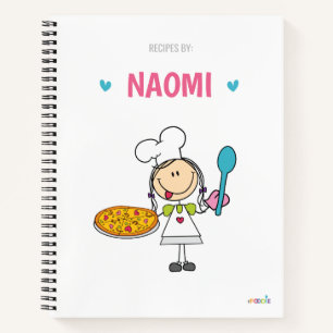 Kochbuch für personalisierte Kinder Notizblock