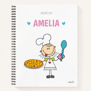 Kochbuch für personalisierte Kinder Notizblock