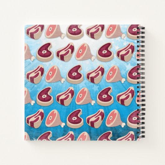 Kochbuch für Rindfleisch Notizblock (Rückseite)