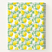Kochbuch für Zitronen Notizblock (Rückseite)