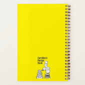 Kochbuch mit Cook Dekorationskuchen. Rezept Notizblock (Rückseite)