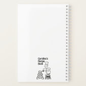 Kochbuch mit Cook Dekorationskuchen. Rezept Notizblock (Rückseite)