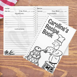 Kochbuch mit Cook Dekorationskuchen. Rezept Notizblock