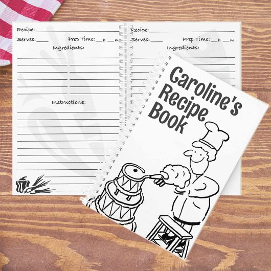 Kochbuch mit Cook Dekorationskuchen. Rezept Notizblock