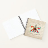 Kochbuch-Notebook mit Butterfly-Gabel Notizblock (Innenseite)