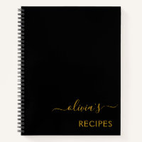 Kochbuch Rezept Schwarzes Gold Monogramm