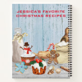 Kochbuch Rezepte Weihnachtskochen Backen Notizblock (Rückseite)