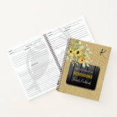 Kochbuch rustikale Kochrezepte Veranstalter Notizblock (Innenseite)