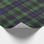 Kochclan karierter schottischer Kilt Tartan Geschenkpapier (Ecke)