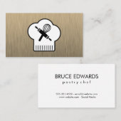 Köche, die Button Whisk rollen Visitenkarte (Vorne/Hinten)