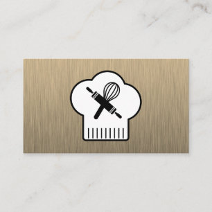 Köche, die Button Whisk rollen Visitenkarte