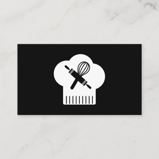 Köche, die Button Whisk rollen Visitenkarte (Vorderseite)
