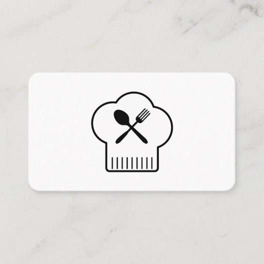 Köche Hat Silverware Visitenkarte (Vorderseite)