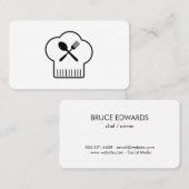 Köche Hat Silverware Visitenkarte (Vorne/Hinten)