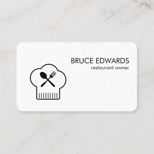 Köche Hat Silverware Visitenkarte (Vorderseite)