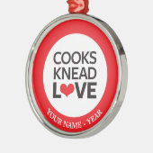 Köche Knead-Liebe Ornament Aus Metall (Links)