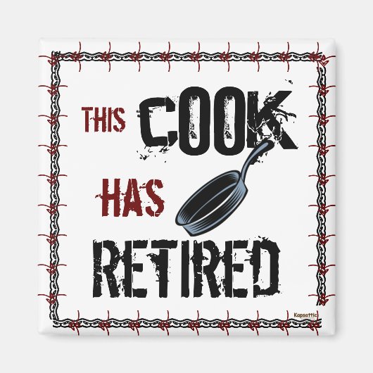 Köche Koch Kochen Magnet (Vorne)