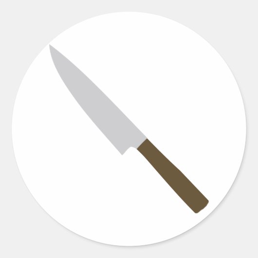 Köche Küchenmesser Runder Aufkleber (Vorderseite)