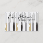 Köche Messer Koch Catering Kochkurs kulinarisch Visitenkarte (Vorderseite)