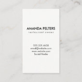 Köche mit Silberware Polka Dots Visitenkarte (Rückseite)