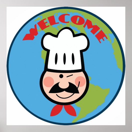 Köche willkommen poster (Vorne)
