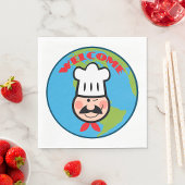 Köche willkommen serviette