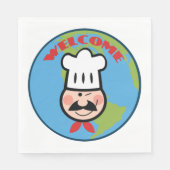 Köche willkommen serviette (Vorderseite)