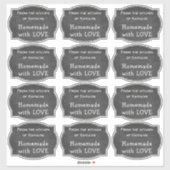 Kochecke mit LIEBE Aufkleber (Blatt)