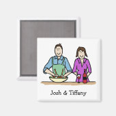 Kochelei, kundenspezifischer Cartoon-Magnet Magnet (Vorderseite/Rückseite)