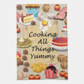 Kochen alles, Yummy Geschirrtuch (Vertikal)