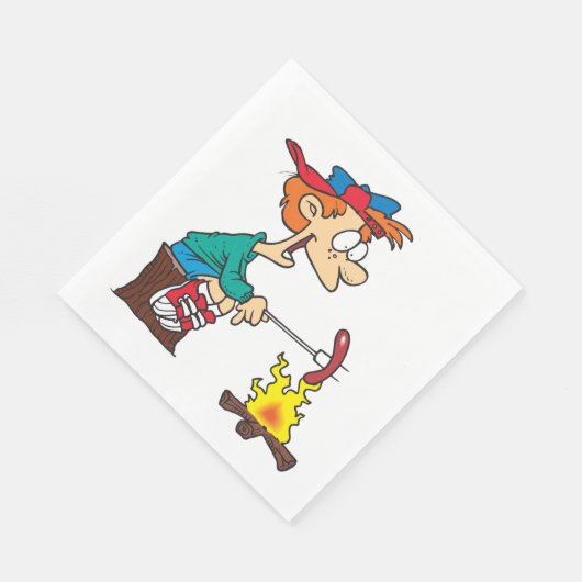 Kochen am Campo Serviette (Ecke)