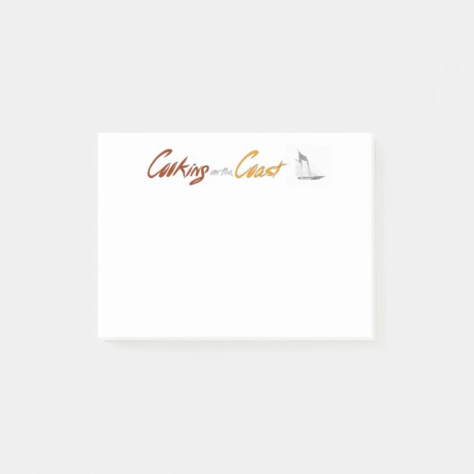 Kochen auf den Post-Itanmerkungen der Küsten-| Post-it Klebezettel (Vorderseite)