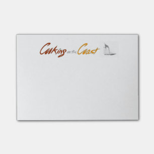 Kochen auf den Post-Itanmerkungen der Küsten- Post-it Klebezettel