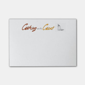 Kochen auf den Post-Itanmerkungen der Küsten-| Post-it Klebezettel