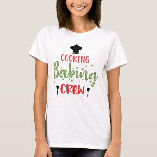 Kochen Backen Crew Frohe Weihnachtsbaum Weihnachte T-Shirt