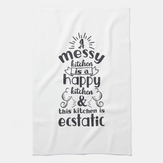 Kochen Backen-Küchen-des unordentlichen lustigen Geschirrtuch (Vertikal)