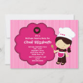 Kochen Backwaren Geburtstagsparty Einladung (Vorderseite)
