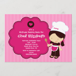 Kochen Backwaren Geburtstagsparty Einladung