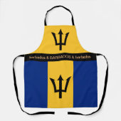 Kochen Barbados & Barbados Flag Köche Küche Schürze (Vorderseite)