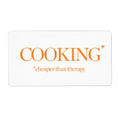 Kochen billiger als Therapie (Vorne)