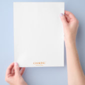 Kochen billiger als Therapie Flyer (Hand)