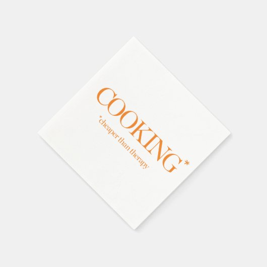 Kochen billiger als Therapie Serviette (Ecke)