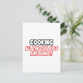 Kochen... Coole Kinder Postkarte (Stehend Vorderseite)