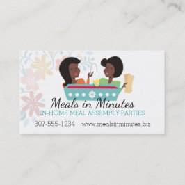 Kochen der afrikanischen amerikanischen Frauen der Visitenkarte