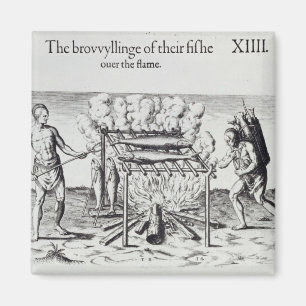 Kochen der Fische Magnet