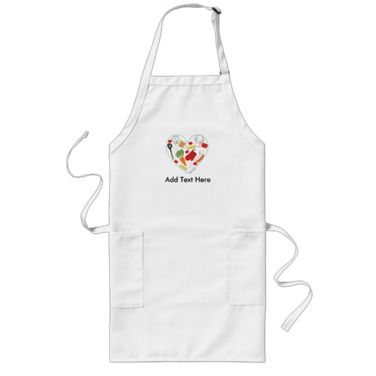 Kochen der Herz-Schürze Lange Schürze (Vorne)