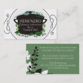 Kochen der Topfkraut-Kochs-Catering-Geschäftskarte Visitenkarte (Vorne/Hinten)